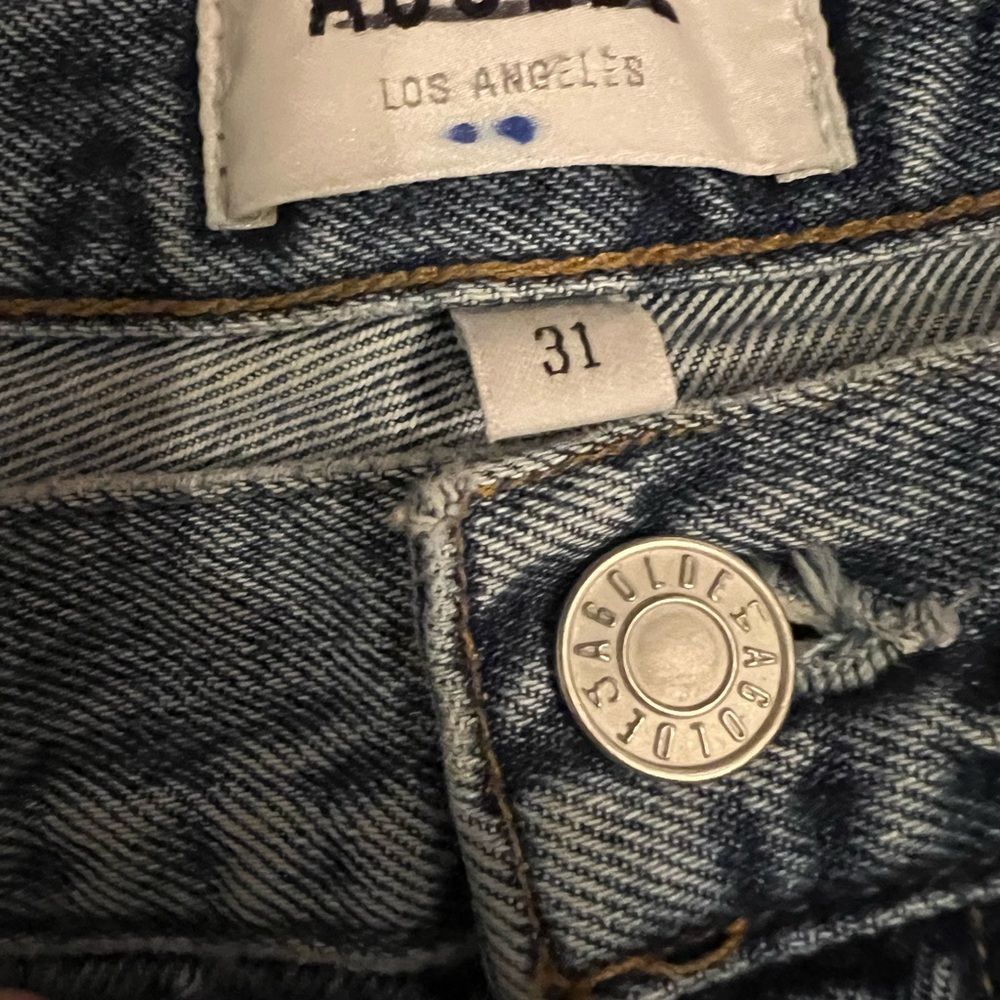 AGOLDE Vintage Flare Jeans A127-1141 High Rise Organic Cotton Made in USA - Picture 4 of 9